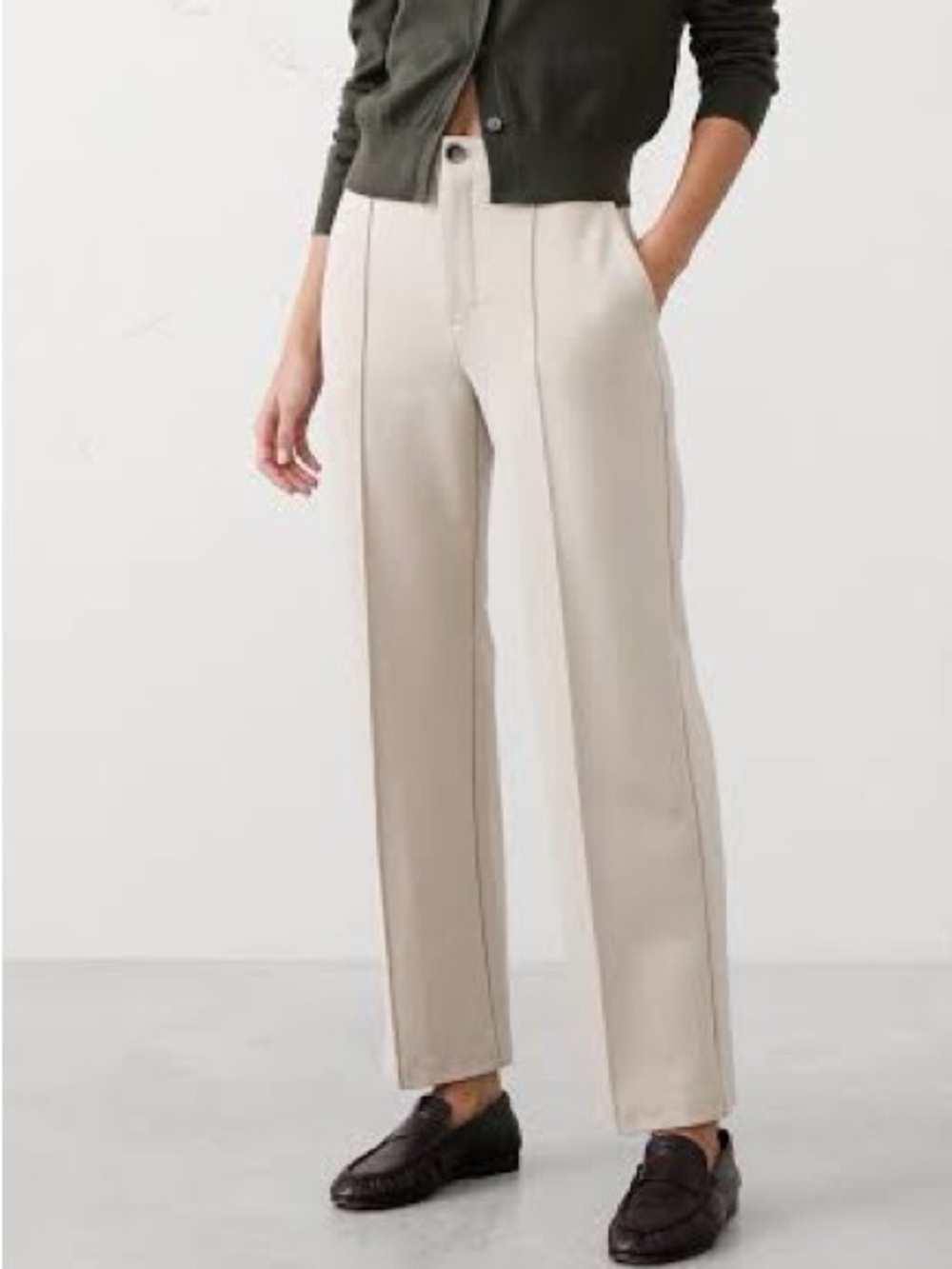Banana Republic Factory Straight High-Rise Ponte Pant 16 Tall